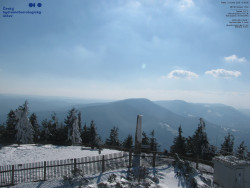 Pohled na jihozápad, Smrk