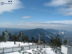 Pohled na jihozápad, Smrk