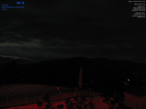 Lysá hora - Pohled na jihozápad, Smrk - 5.4.2026 v 03:15 Lysá hora - Pohled na jihozápad, Smrk - 5.4.2026 v 03:15