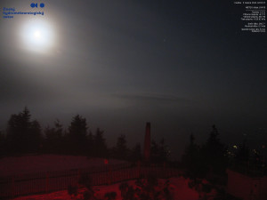 Lysá hora - Pohled na jihozápad, Smrk - 5.4.2026 v 05:00 Lysá hora - Pohled na jihozápad, Smrk - 5.4.2026 v 05:00