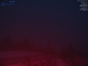 Lysá hora - Pohled na jihozápad, Smrk - 5.4.2026 v 05:15 Lysá hora - Pohled na jihozápad, Smrk - 5.4.2026 v 05:15