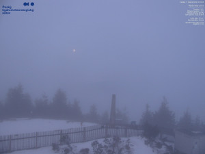 Lysá hora - Pohled na jihozápad, Smrk - 5.4.2026 v 06:00 Lysá hora - Pohled na jihozápad, Smrk - 5.4.2026 v 06:00