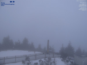 Lysá hora - Pohled na jihozápad, Smrk - 5.4.2026 v 06:15 Lysá hora - Pohled na jihozápad, Smrk - 5.4.2026 v 06:15