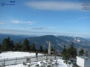 Lysá hora - Pohled na jihozápad, Smrk - 5.4.2026 v 09:30 Lysá hora - Pohled na jihozápad, Smrk - 5.4.2026 v 09:30