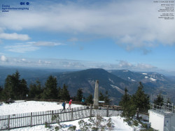 Pohled na jihozápad, Smrk