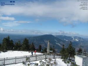 Lysá hora - Pohled na jihozápad, Smrk - 5.4.2026 v 10:15 Lysá hora - Pohled na jihozápad, Smrk - 5.4.2026 v 10:15