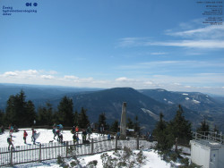 Pohled na jihozápad, Smrk