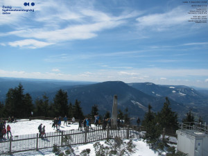 Lysá hora - Pohled na jihozápad, Smrk - 5.4.2026 v 13:15 Lysá hora - Pohled na jihozápad, Smrk - 5.4.2026 v 13:15