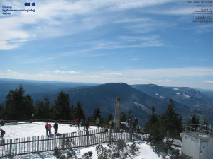 Lysá hora - Pohled na jihozápad, Smrk - 5.4.2026 v 13:30 Lysá hora - Pohled na jihozápad, Smrk - 5.4.2026 v 13:30