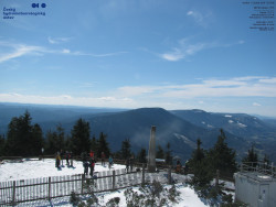 Pohled na jihozápad, Smrk