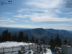 Pohled na jihozápad, Smrk