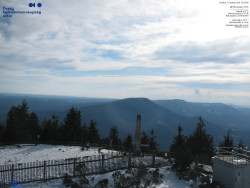 Pohled na jihozápad, Smrk