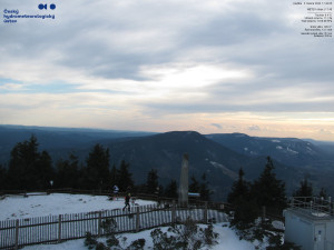 Lysá hora - Pohled na jihozápad, Smrk - 5.4.2026 v 17:45 Lysá hora - Pohled na jihozápad, Smrk - 5.4.2026 v 17:45