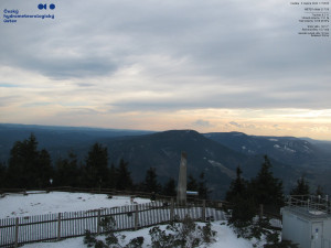 Lysá hora - Pohled na jihozápad, Smrk - 5.4.2026 v 18:00 Lysá hora - Pohled na jihozápad, Smrk - 5.4.2026 v 18:00