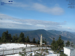 Pohled na jihozápad, Smrk