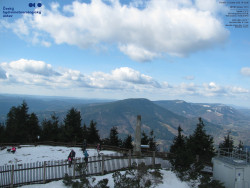 Pohled na jihozápad, Smrk