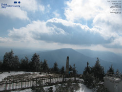 Pohled na jihozápad, Smrk