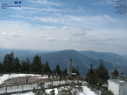 Pohled na jihozápad, Smrk