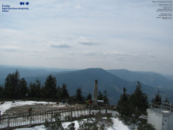 Pohled na jihozápad, Smrk