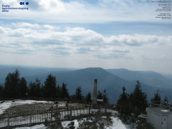 Pohled na jihozápad, Smrk