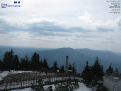 Pohled na jihozápad, Smrk