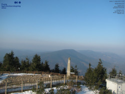 Pohled na jihozápad, Smrk