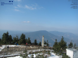 Pohled na jihozápad, Smrk