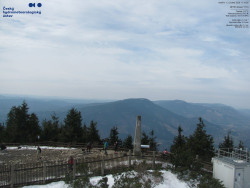 Pohled na jihozápad, Smrk