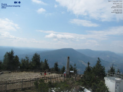 Pohled na jihozápad, Smrk