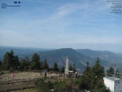 Pohled na jihozápad, Smrk