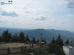 Pohled na jihozápad, Smrk