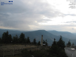 Pohled na jihozápad, Smrk