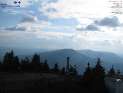 Pohled na jihozápad, Smrk