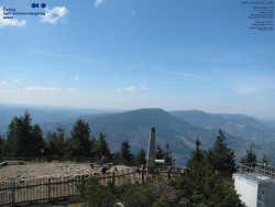 Pohled na jihozápad, Smrk