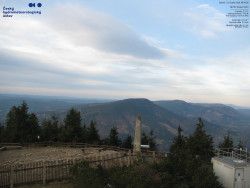 Pohled na jihozápad, Smrk