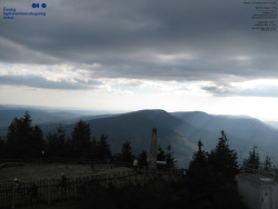 Pohled na jihozápad, Smrk