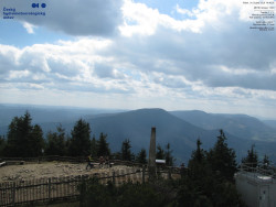 Pohled na jihozápad, Smrk