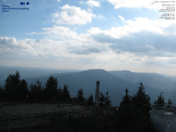 Pohled na jihozápad, Smrk