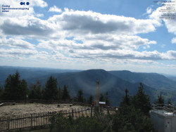 Pohled na jihozápad, Smrk