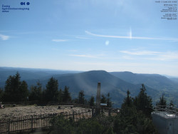 Pohled na jihozápad, Smrk