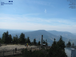 Pohled na jihozápad, Smrk