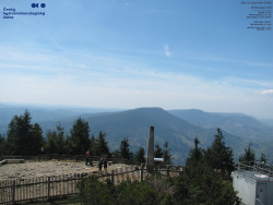 Pohled na jihozápad, Smrk