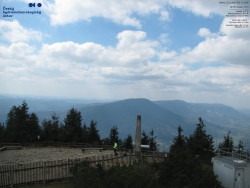 Pohled na jihozápad, Smrk