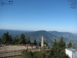 Pohled na jihozápad, Smrk