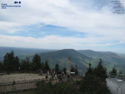 Pohled na jihozápad, Smrk