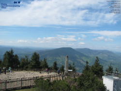 Pohled na jihozápad, Smrk