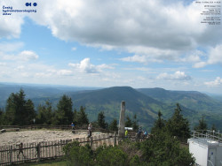Pohled na jihozápad, Smrk