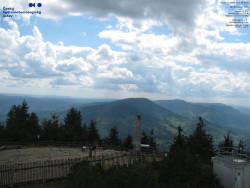 Pohled na jihozápad, Smrk