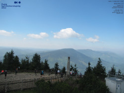Pohled na jihozápad, Smrk