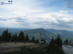 Pohled na jihozápad, Smrk